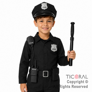 SET DISFRAZ POLICIA X 3 PIEZAS